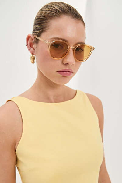 Eyesofia Mimosa Unisex Honey Yellow Sunglasses