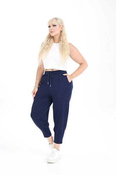 Era Lisa Plus Size Comfortable Viscose Capri - Lycra Trousers