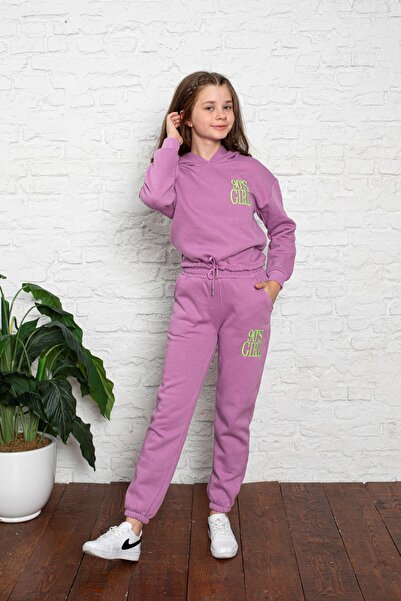 Genel Markalar Kapşonlu Kız Çocuk Takım