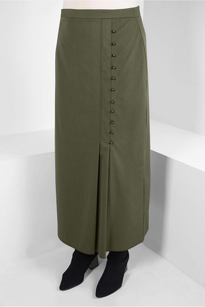 Alvina BUTTON DETAILED SKIRT 60512