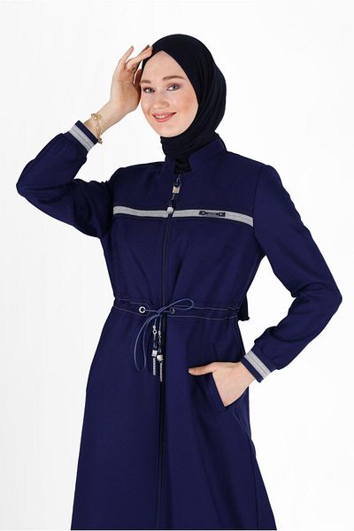 Alvina 10471 Μοντέλο Judge Collar Coat