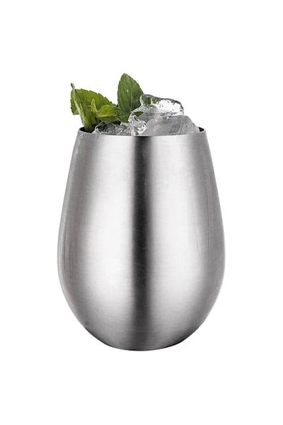 LEAXOR Stainless Steel 304 Drinking Glass, LEAXOR®, Grey