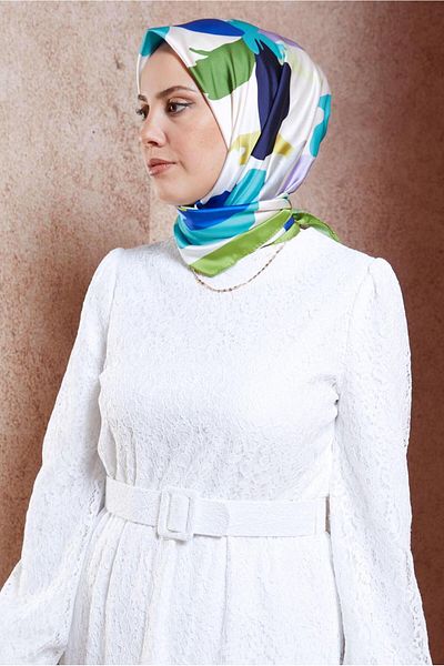 Alvina Ψηφιακό κασκόλ ALVİNA 3288 Model