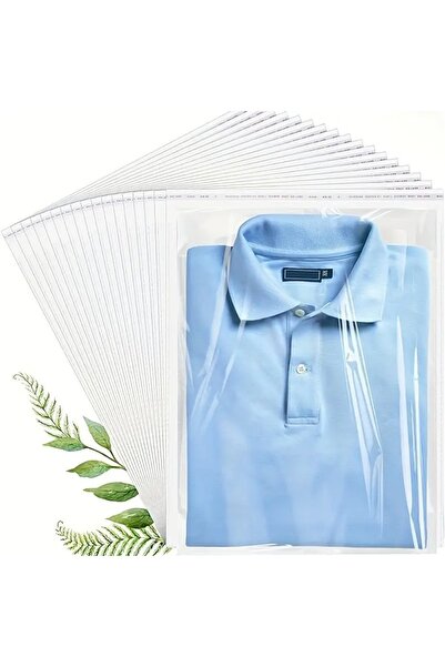 HG AMBALAJ 100 Adet 30x45 Cm Bantlı Opp Jelatin Poşet, Şeffaf Yapışkanlı Poşet ( 30x40*5 Cm Kapak)