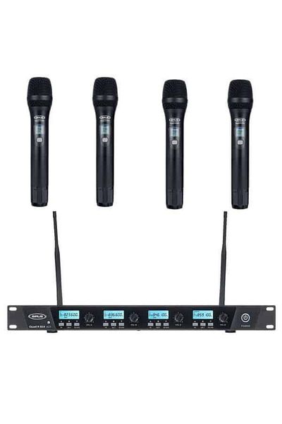 Sirus Set 4 microfoane wireless vocale Sirus Quad R + 4H 823 Bundle