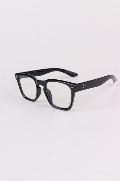 Eyesofia Pentag Siyah Şeffaf Mavi Işık Filtreli Güneş Gözlüğü