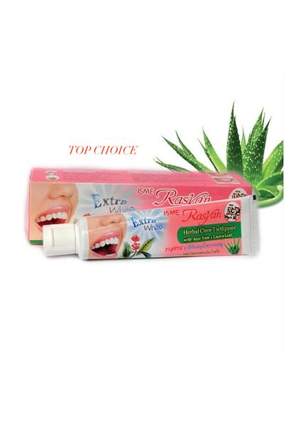 RasyanHerb معجون أسنان راسيان العشبي بخلاصة القرنفل والصبار وأوراق الجوافة (30 جرامًا) من توب تشويس