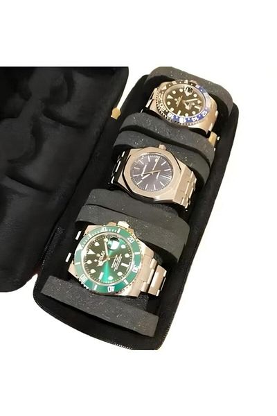 Generic Watch Box Organizer For 3 Watches, Watch Storage And Display Box (3 SLOTS)