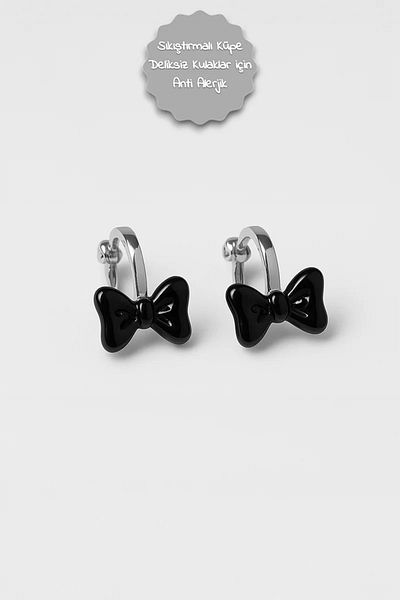 MakeWell Non Pierced Earrings for Non Pierced Ears Compression Bow Design Compression Earrings