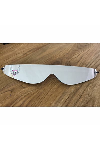 hithotwin Silvery Skull Licensed Vintage Bret Hitman Hart Wrap Around Shades Sunglasses New Motorcycle Glasses