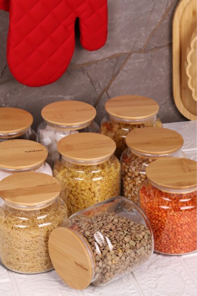 Bambum Zone 9 Glass Storage Container - 600ml Vacuum Bamboo Lid