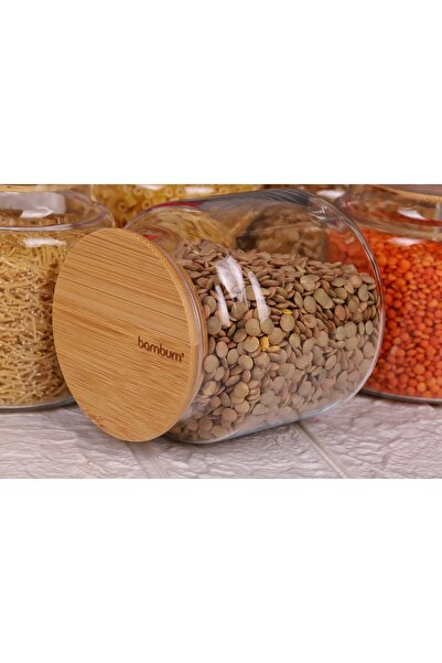 Bambum Zone 9 Glass Storage Container - 600ml Vacuum Bamboo Lid