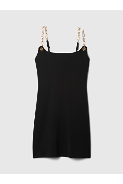 GAP Kadın Siyah Gap × Cult Gaia Chain Mini Slip Elbise