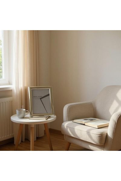 Yenigeldi Silver Color Frame (13-18cm), Smooth and Shiny. Velvet Back.