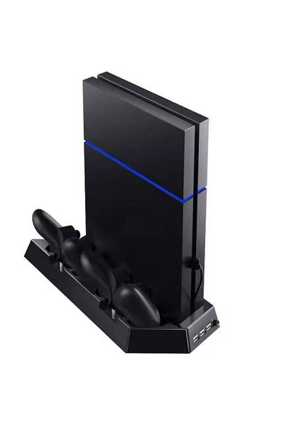 Generic PS4 console bracket fan handle bracket charger multi-function charger cooling base 4 in 1 base