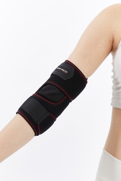 orthohealthmedical واقي الكوع الرياضي للتنس والجولف واللياقة البدنية مع شريط أحمر