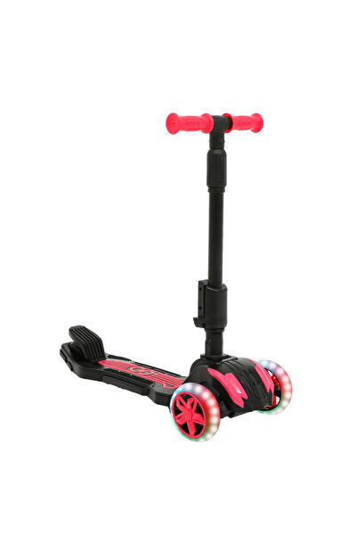 Scooter Cool Wheel Oturaklı 3 Tekerlekli Scooter | LED Işıklı, Katlanabilir Combo Scooter, 3-7 Yaş