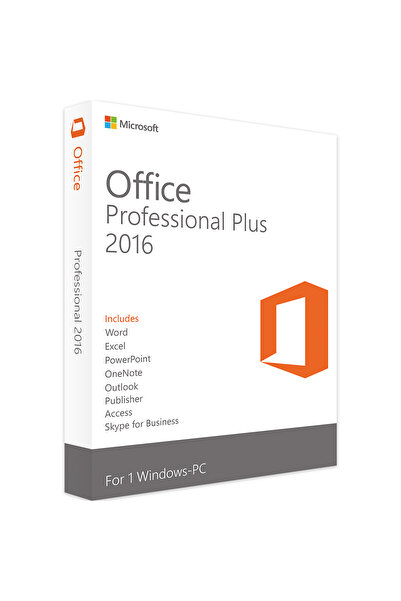 MICROSOFT Office 2016 Pro Plus Lisans - Windows 10 Ve Windows 11 Için - Sms H...