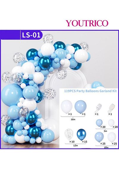 Youtrico Dreamy Macaron Balloon Garland - Pastel Colour Wedding Decoration