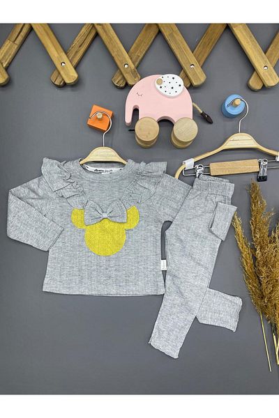 ZİMBOO Patterned Baby Girl Bow Set of 2