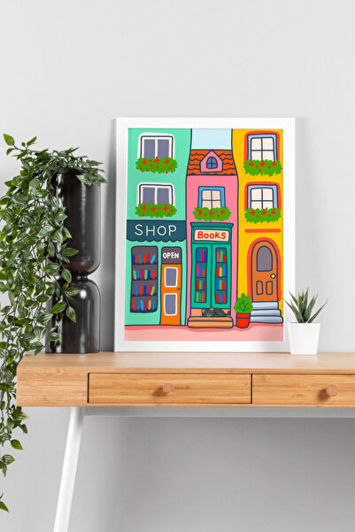 Sweet Souls İllüstrasyon Tasarım Tablo – Beyaz Çerçeveli, Pleksi Korumalı, Duvar Tipi