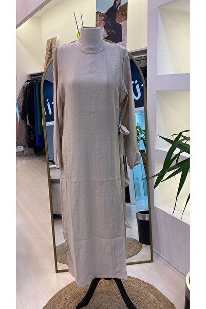 Invee INVEE MODAL DRESS BELTED CREAM 6958