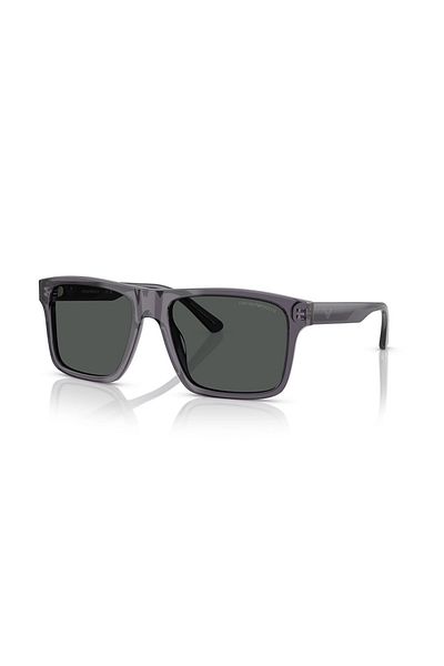 Emporio Armani Man Square Sunglasses- Ea 4232 - Lense Size:57mm - Transparent Dark Grey