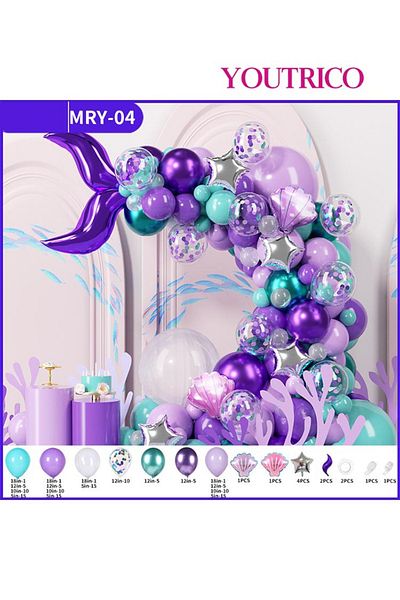Youtrico Dreamy Macaron Balloon Garland - Pastel Colour Wedding Decoration