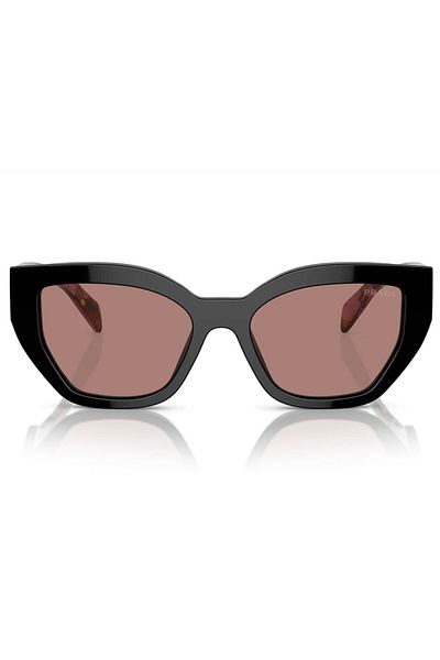 Prada Woman Butterfly Sunglasses- Pr A09s - Lense Size:53mm - Mahogany