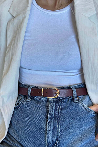 keisy حزام لورينزا بإبزيم ذهبي للنساء