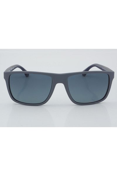 Emporio Armani نظارة شمسية مربعة للرجال - Ea 4033 - مقاس العدسة: 56 مم - رمادي غير لامع