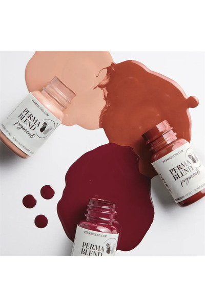 Perma Blend - Vava Voom Lip Kit - 3'lü Kalıcı Makyaj Boya Seti - 15 ml