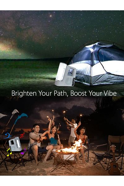 MACON Generic Multifunctional Wireless Portable Led Torch Light Bluetooth Speaker With FM Radio Receiver