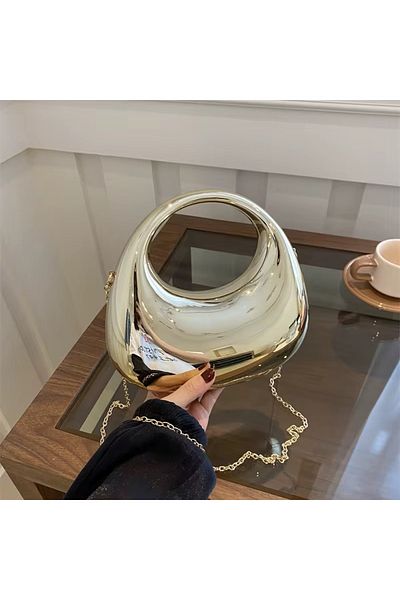 Mojeva Γυναικεία τσάντα χεριού και ώμου SUZİ Gold Chain
