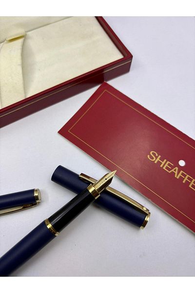 Sheaffer Fashion Blue Set Gold Clips