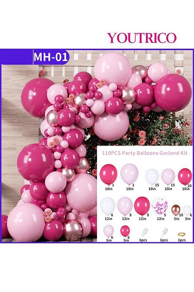 Youtrico Dreamy Macaron Balloon Garland - Pastel Colour Wedding Decoration