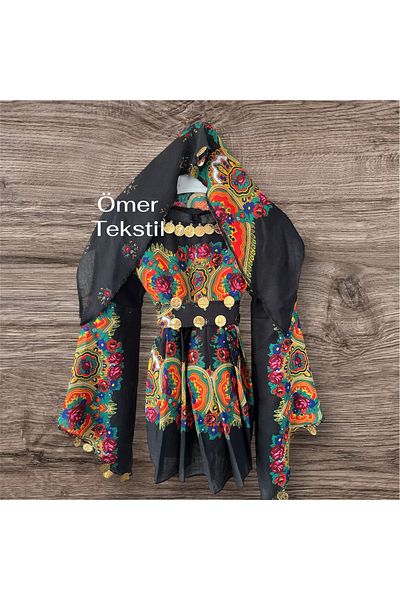 MODA Local Hamavi Girl's Dress (with Shawl and Belt)