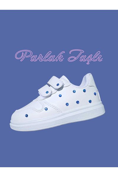 ECCAdesing Shiny Stone Embroidered Girls' Sports Shoes
