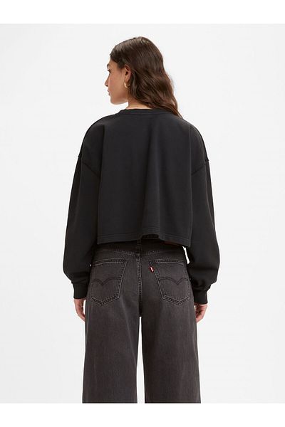 Levi's Дамски къс суитшърт Roonie - боядисан за дрехи