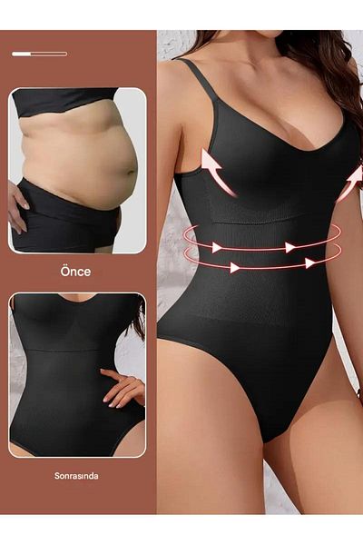 giyindegel Mamey 3 Zone Effect (Bottom Hook) Corset with Snap Fasteners (Zibin)