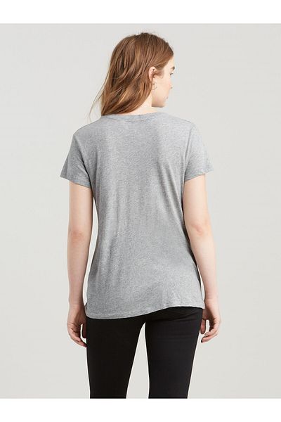 Levi's Γυναικείο γκρι μπλουζάκι με το λογότυπο The Perfect Sportswear