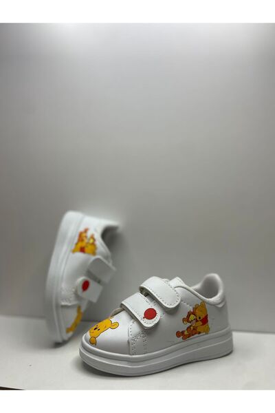 Shoes Ayıcık Baskılı Unısex Çocuk Spor Ayakkabısı