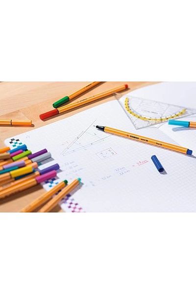 Stabilo - Fine Felt Tip Pen - Point 88 - Red