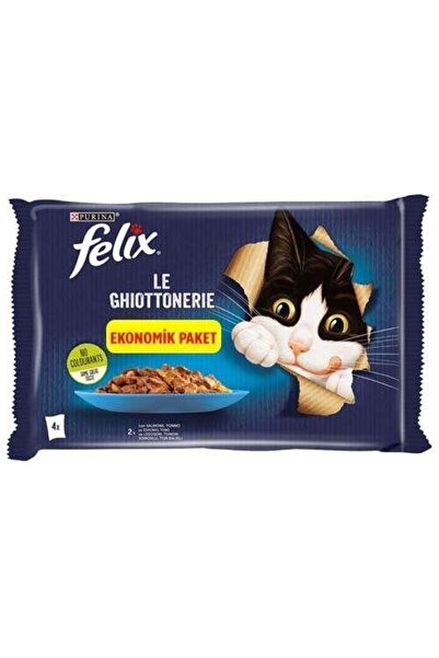 Purina Felix Felix Somon Kedi Yaş Mama Eko Paket 85 Gr 24 Lü (4*6 Pk)