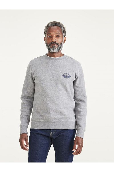 Dockers Crewneck Men's Gray Sweatshirt