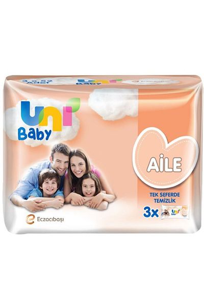 Uni Baby Family Wet Wipes 3 X 52 Pieces