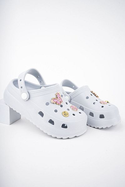 epaavm Closed Front White Girl's Slippers