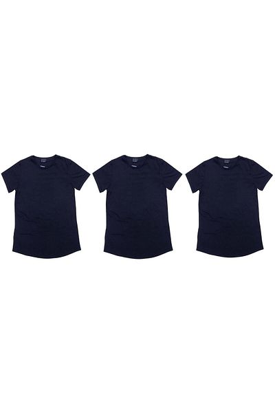 Bando Men's Black T-Shirt - Set of 3 Short Sleeve