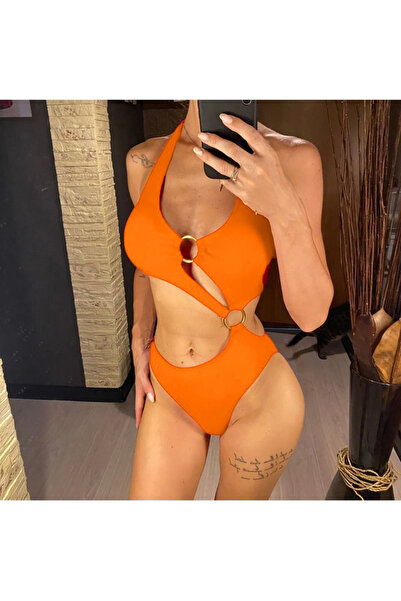 EZRA Галька Детальний стильний дизайн купальник