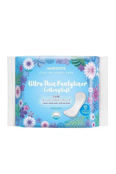 Watsons Cottony Soft Ultra Thin Daily Pad Unscented 10 Pieces